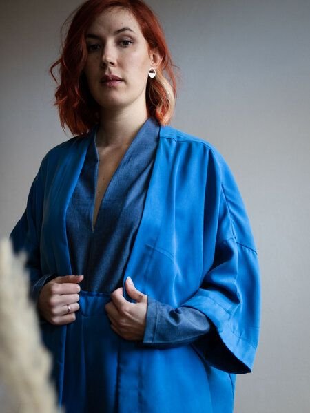 Thumbnail - Ecostories Oversize Kimono aus Lyocell