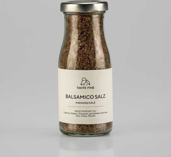 Tante Fine BALSAMICO SALZ * Finishing Salz mit Balsamico Essig * fruchtiges Salz
