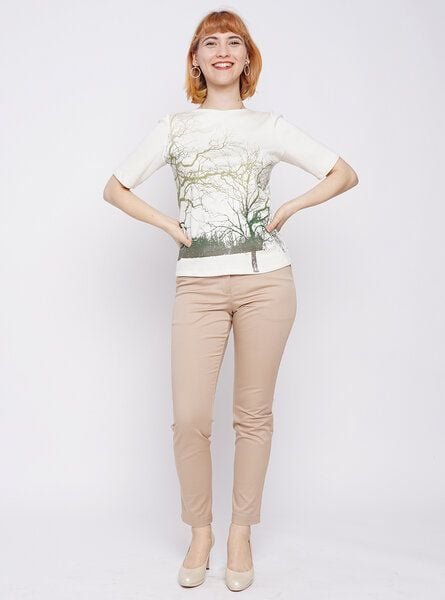 Peaces.bio - handbedruckte Biomode Peaces-Shirt Zauberlandschaft