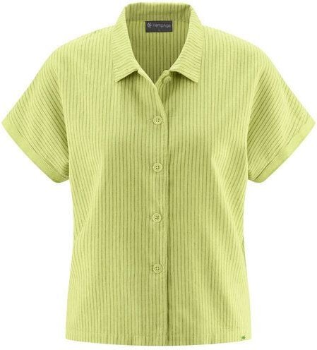 HempAge Kurzarm-Bluse Hanf/Biobaumwolle