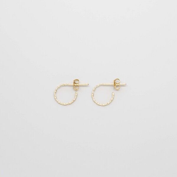 fejn jewelry Creole 'tiny twisted hoop' XS/M