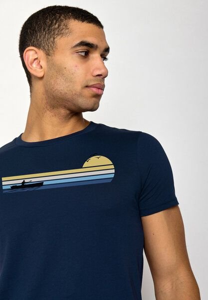 GREENBOMB Nature Canoe River Guide - Sportliches T-Shirt aus Bio-Baumwolle / hochwertiger Print / GOTS / Fair & Vegan