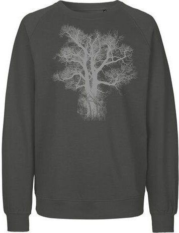 Peaces.bio - handbedruckte Biomode Bio Damen Sweatshirt Loose Fit Chestnut