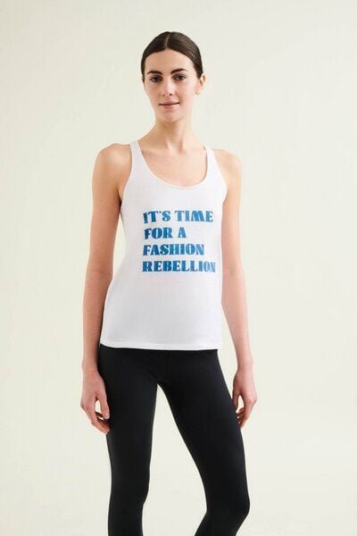 Wellicious Racer Tank with Print