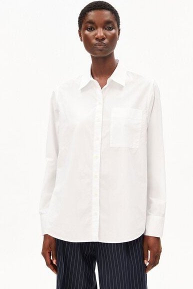 ARMEDANGELS LOOSE POPLIN - Damen Bluse aus Bio-Baumwolle