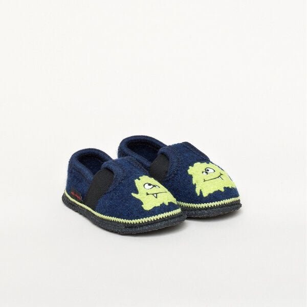 Kitz-Pichler Kitz Pichler Bobby Monster - Kinder-Hausschuh für Jungen & Mädchen aus 100% Schurwolle - Warme Filz-Pantoff...