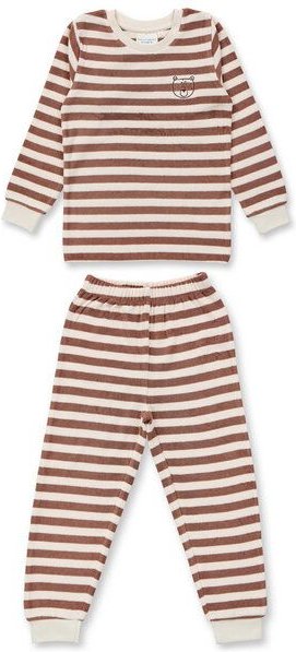 Sense Organics & friends in cooperation with GARY MASH Kinder Frottee Schlafanzug Ringel aus Biobaumwolle