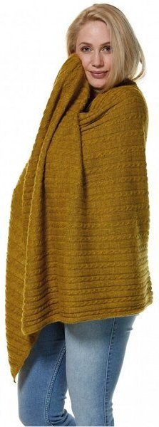 Apu Kuntur Decke und Stola aus Baby Alpaka - SUAVE