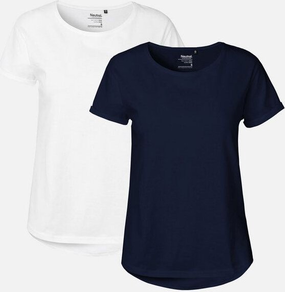 Thumbnail - Doppelpack Neutral® Ladies Roll Up Sleeve T-Shirt