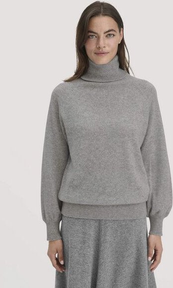 hessnatur Strick Rollkragen Pullover Relaxed BETTER RECYCLING aus reinem Kaschmir