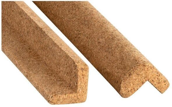 Kork-Deko Kork-Kantenschutz – Ecke- & Kantenschutz aus Naturkork, schützend & formstabil