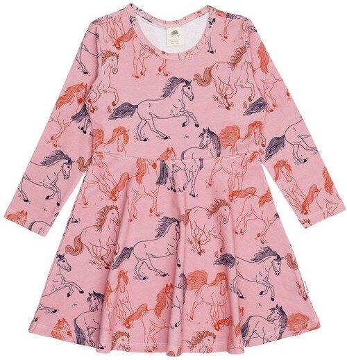 Kleinkinder Langarmkleid Winds Path aus Baumwolle mit Elasthan – bequemes Walkiddy Kleid für Alltag, Kita, Feste & Famil...