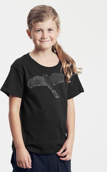 Peaces.bio - handbedruckte Biomode Bio-Kinder T-Shirt Sperber