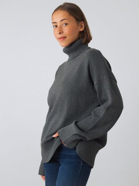 Thumbnail - Honest Basics Chunky Rollkragenpullover Frauen