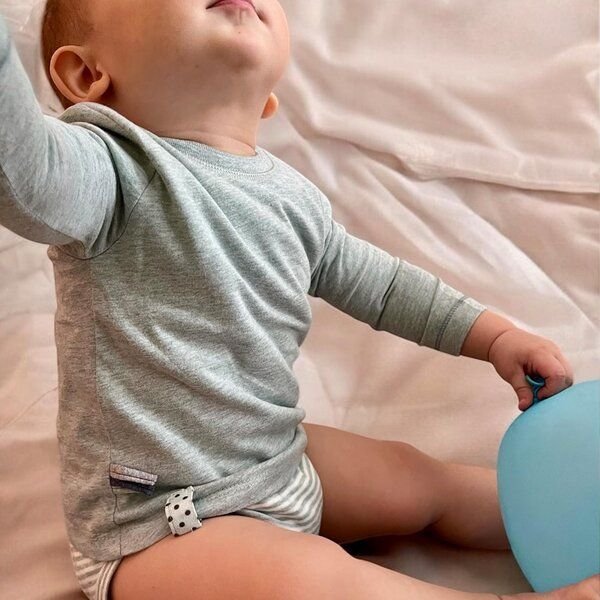 Baby Langarm T-shirt Body 'OrganicEra' aus Bio Baumwolle