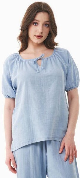 ORGANICATION Musselin Bluse aus Bio-Baumwolle