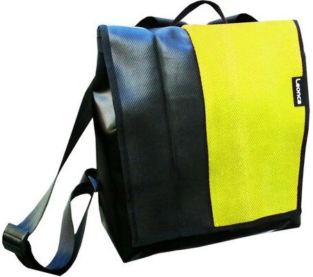 Leonca Rucksack aus Feuerwehrschlauch Rot, Weiss oder Gelb