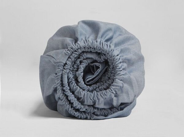 Yumeko Spannbettlaken Bio-Baumwolle TENCEL Chambray