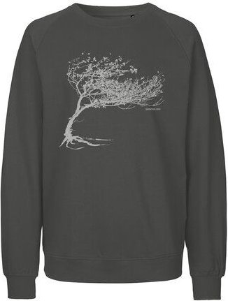 Peaces.bio - handbedruckte Biomode Bio Herren-Sweatshirt Windy Tree