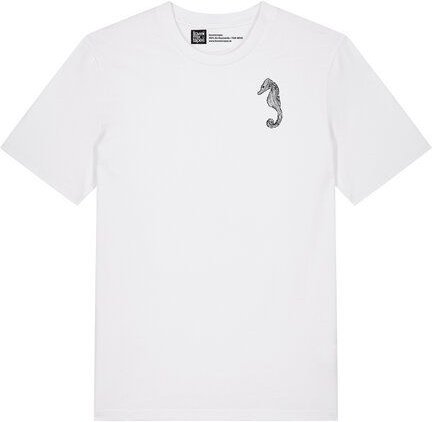 ilovemixtapes Unisex Bio T-Shirt mit Seepferdchen Brustdruck – nachhaltig & fair