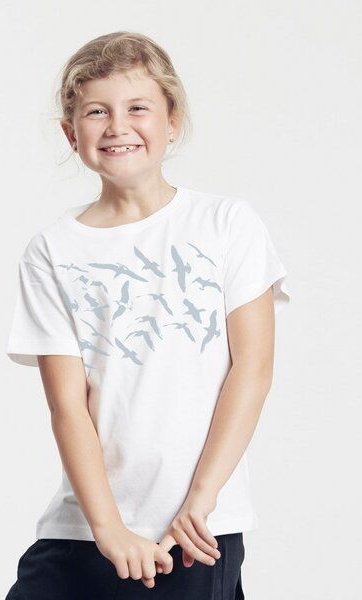 Peaces.bio - handbedruckte Biomode Bio-Kinder T-Shirt Möwen