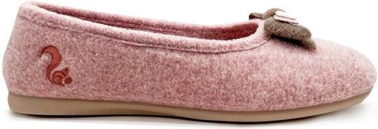 Veganer Hausschuh "thies ® Eco Bow Ballerina" aus recycelten PES, fair produziert