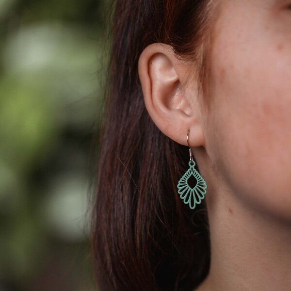 feinformart Ohrringe / Ohrhänger aus Holz - Mindful mini