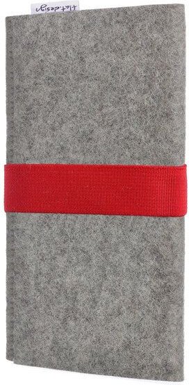 flat design by Mareike Kriesten Handyhülle AVEIRO für Samsung Galaxy A-Serie - 100% Wollfilz - grau