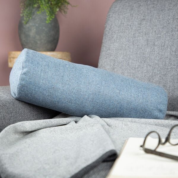 nahtur-design Nackenrolle mit leichtem Lodenbezug | Naturfüllung