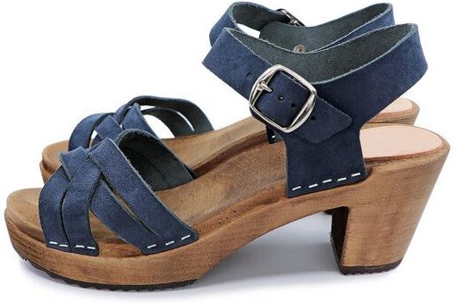 TILDE - schwedische Holz Clogs Sandale von me&myclogs - high mid heel - für SCHLANKE Füße