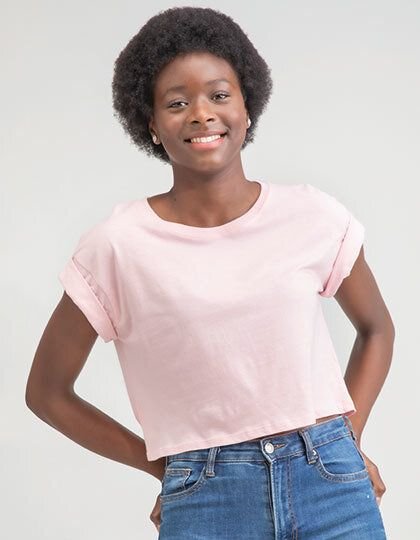 Mantis Damen T-Shirt Cropped Bauchfrei kurz