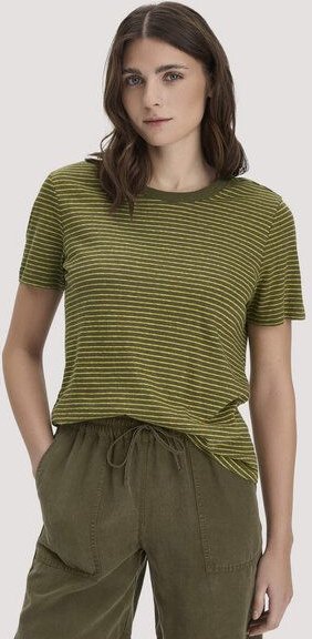 hessnatur Streifen T-Shirt Relaxed aus Leinen mit reiner Bio-Baumwolle