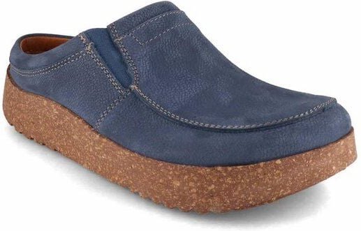 Tuffeln Leder Clogs 'Kommod' mit anatomischer Kork-Naturlatex Laufsohle