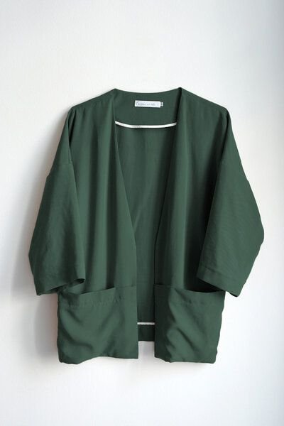 l'amour est bleu Damen Kimono Jacke Modell Adele aus Tencel