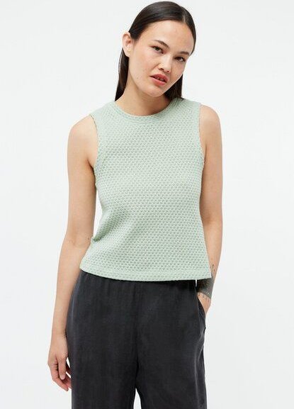 Givn Berlin Stricktop GBSHIRLEY cropped aus Bio-Baumwolle im Jacquard Muster