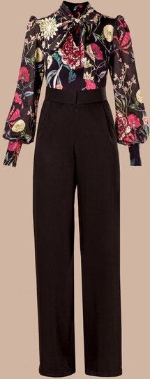 Atelier SNOW Set Body mit Schleifenkragen + Marlenehose Elena aus Bio-Lyocell