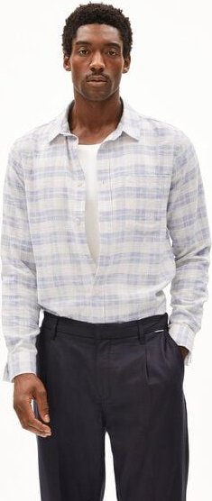 ARMEDANGELS FLAAVIEN CHECK - Herren Hemd aus Bio-Baumwoll Mix