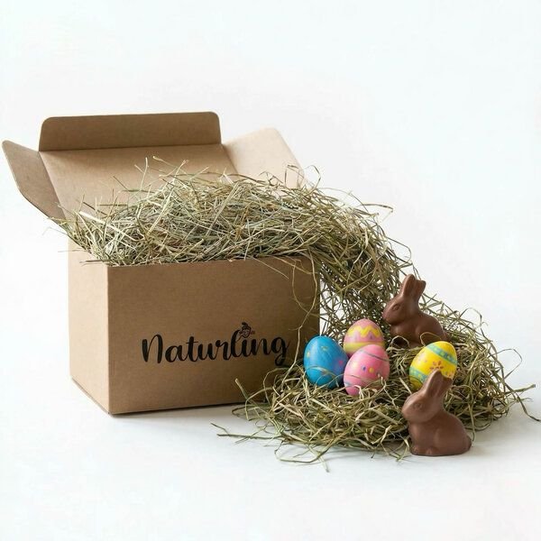 naturling Ostergras 500g - Holzwolle oder Heu für Osternest