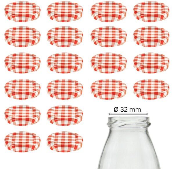 Thumbnail - mikken 20 Ersatzdeckel TO43 Ø 4,5 cm für Glasflasche Twist-Off Schraubdeckel