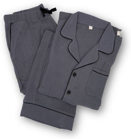 Hutch&Putch Musselin Pyjama Set 2-teilig Langarm Herren