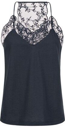 LANIUS Top mit Spitze aus Bio-Baumwolle