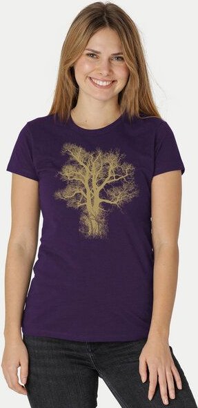 Peaces.bio - handbedruckte Biomode Damen Biobaumwoll T-Shirt Chestnut