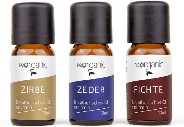 NeoOrganic Lieblingsdüfte – Bio Aromaset 3 ätherische Öle