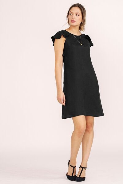 l'amour est bleu Kurzes Abendkleid aus Ecovero Viskose