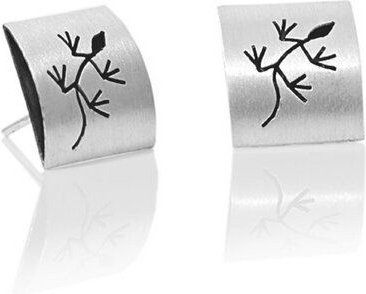 pakilia Silber Ohrringe Gecko Fair-Trade und handmade