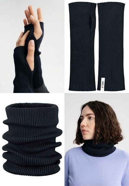 MELA Bundle Schlauchschal DAIVI + Pulswärmer DIPTA