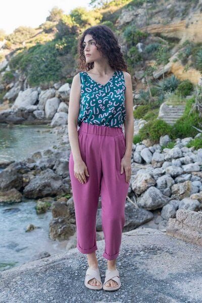 WiDDA berlin Hose Jupp in Pink aus Tencel