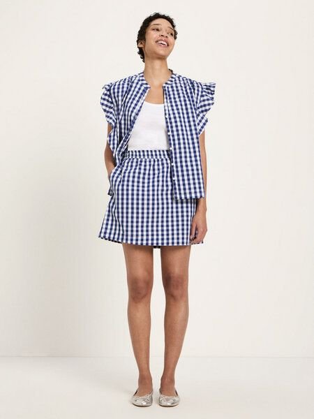 LANIUS Rock mit Karomuster VICHY aus Bio-Baumwolle