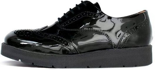Will's Vegan Shop Flatform Brogues aus veganem, italienischen Leder
