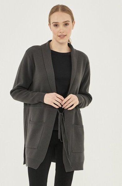 ORGANICATION Langer Cardigan aus Bio-Baumwolle
